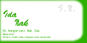 ida nak business card